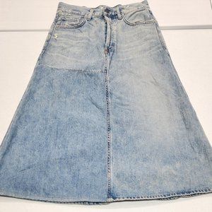 NWOT Women's Citizens of Humanity Premium Vintage Blue Denim Skirt size 26